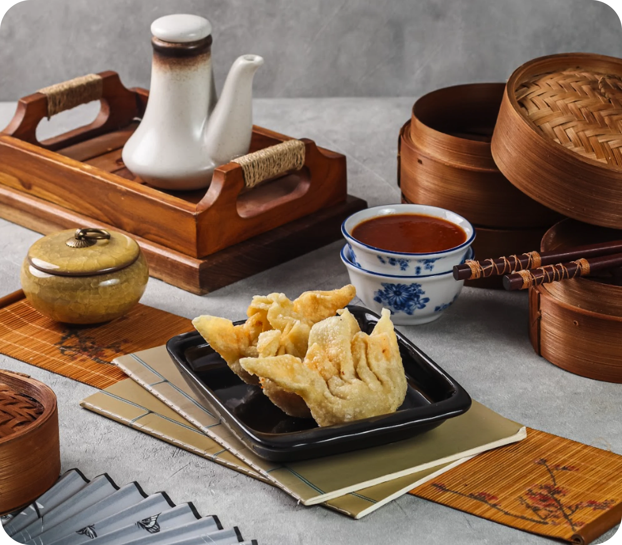 Penyajian dimsum hangat